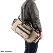 Çok Amaçlı Malzeme Çantası - Büyük - Haki - 35021 - Balıkçı Çantası - Seyahat Çantası - 5