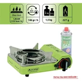 Tekli Çantalı Mini Portatif Ocak - Orcamp - Yeşil (CK-506) - 5