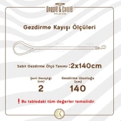 Doggie Yağlı Derili Eğitim Gezdirme Tasması Kahve 1.1*150 cm (YEGT11 S) - 4