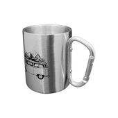 Karabina Saplı Paslanmaz Çelik Kupa Bardak - Orcamp - Gri (OUT-1850) - 3