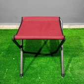 Argeus Katlanabilir Pedli Tabure Bordo (19017) - 2