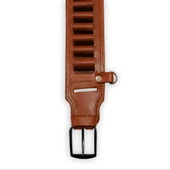 Savage Hakiki Deri Çift Tarafı Açık Fişeklik Kahve (YT-017) - 3