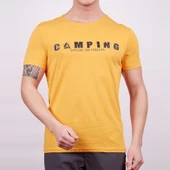 Erkek Tişört - Pamuklu Spor Tişört - Buteo - Hardal (600610) - 1