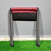 Argeus Katlanabilir Pedli Tabure Bordo (19017) - 3