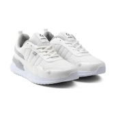 Erkek Beyaz Spor Ayakkabı Rahat Yürüyüş Koşu Günlük Sneaker Bağcıklı Hafif Taban - 1