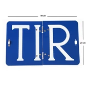 ADR 40x30 cm Katlanır Alüminyum Levhası ( TIR ) Yazısı Mavi Renk 1 Adet Katlanabilir Uyarı Levha thumbnail 3