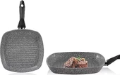 Schafer Cory Yanmaz Yapışmaz Kare Grill Tava 28 Cm Gri - 1