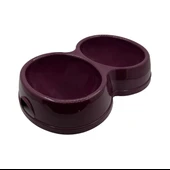 Savex Çiftli Kedi/Köpek Mama Kabı Mor (8566) - 1