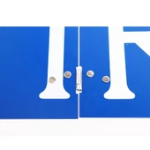 ADR 40x30 cm Katlanır Alüminyum Levhası ( TIR ) Yazısı Mavi Renk 1 Adet Katlanabilir Uyarı Levha thumbnail 6