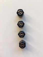 Opel Altıgen Sibop Kapağı 4lü Parlak Siyah - 1