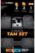 WEHHLER Citroen SAXO 1996-1998 Havuzlu-Kalın-Sert-Kesilebilir Paspas - 1