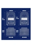 Beka52 Opel Corsa B 2001 4D Havuzlu Yeni Nesil Universal Paspas Krom Gri - 5