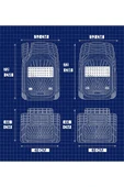 Beka52 Audi A3 Hb 2020 Uyumlu  4d Havuzlu Yeni Nesil Universal Paspas Mavi - 5