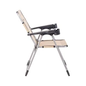 Katlanabilir Piknik ve Kamp Sandalyesi - Bardaklıklı - Rock - Sahra (A-12)- 140KG Taşıma - 3