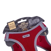 Doggie Havalı Dokuma Reflektörlü Küçük Irk Göğüs Tasması Red 32-38 cm(ARG-S) - 3