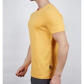 Erkek Tişört - Pamuklu Spor Tişört - Basic - Hardal (600400) - 2