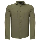 Alpinist Tegus Uzun Kollu Erkek Gömlek Haki (600701) - 4