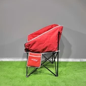 Argeus Balcony Comfort Katlanabilir Kamp Sandalyesi Kırmızı - 3