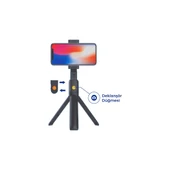 Sunix Paslanmaz Çelik Selfie Çubuğu Entegre Tripod TRP-01 - 1