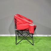 Argeus Balcony Comfort Katlanabilir Kamp Sandalyesi Kırmızı - 2