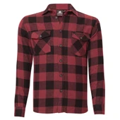 Alpinist Vejan Erkek Ekose Outdoor Gömlek Vişne (600801) - 1