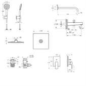 Artema Root Square Ankastre Duş Seti A49280 - 2