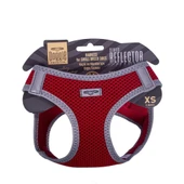 Doggie Havalı Dokuma Reflektörlü Küçük Irk Göğüs Tasması Red 30-34 cm(ARG-XS) - 1