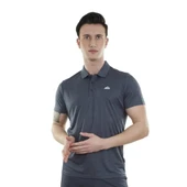 Spor Erkek Polo Yaka Tişört - Hızlı Kuruyan Tişört - Ultra Dry Antrasit (600613) - 1