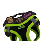 Doggie Havalı Dokuma Neon Küçük Irk Göğüs Tasması Sarı 26-30 cm (ANG-2XS) - 3