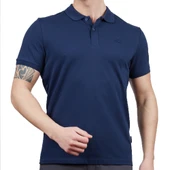 Erkek Polo Yaka Tişört - Pamuklu Spor Tişört - Stratus - Indigo (600303) - 1