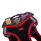 Doggie Havalı Dokuma Neon Küçük Irk Göğüs Tasması Kırmızı 42-48 cm (ANG-L) thumbnail 3