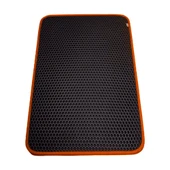 Cattie Altıgen Kum Toplayıcı Fonksiyonel Kedi Paspası Turuncu 50*75 cm - 2