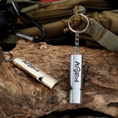 Argeus Anahtarlıklı Alüminyum Acil Durum Düdüğü Gümüş - 3