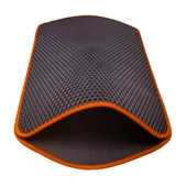 Cattie Altıgen Kum Toplayıcı Fonksiyonel Kedi Paspası Turuncu 50*75 cm - 3