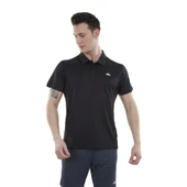 Spor Erkek Polo Yaka Tişört - Hızlı Kuruyan Tişört - Ultra Dry Siyah (600613) - 1