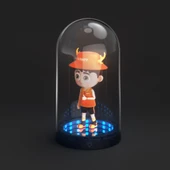 Konsol Plus Işıklı Figür Standı Gece Lambası DOBE TY-3803 thumbnail 4