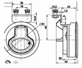 Sensation Karavan Tekne Gömme Kulp 61 mm Plastik (Çek-Bırak) - 2
