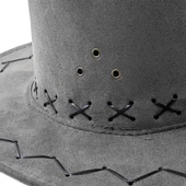 Kovboy Şapkası - Fötr Şapka - Gri - HG-200 - 3