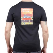 Erkek Tişört - Pamuklu Spor Tişört - Vassi - Siyah - 3