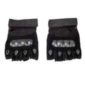 Parmaksız Kemik Taktikal Eldiven - Siyah - 1108 thumbnail 4