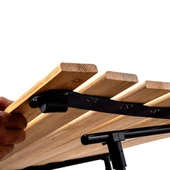 Katlanabilir Ahşap Kamp ve Piknik Masası XL - Akordion - (54026) - Taşıma Çantalı thumbnail 4