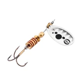 Alabalık Turna Döner Olta Kaşık - Ilba Bubble B20133 - Gümüş/Siyah - No:3 - 1