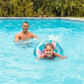 Çocuk Yüzme Simidi - Intex - Şeffaf Desenli - Turkuaz - 61cm (59242) - 3