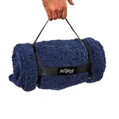 Peluş Polar Kamp Battaniyesi - Lacivert - Acil Durum Battaniye - Argeus Camp - 1