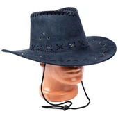 Kovboy Şapkası - Fötr Şapka - Lacivert - HG-200 - 4