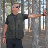 Action Çok Cepli Tactical Avcı Yeleği Haki - 1