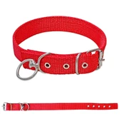 Savex Dokuma Köpek Boyun Tasması Kırmızı 4*70 cm - 1