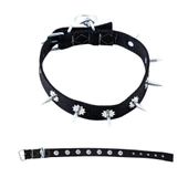 Dokuma Çivili Köpek Boyun Tasması - 4*70 cm - Siyah - 1