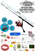 Fishack 42 Parça Elite Spin At-Çek Deniz ve Göl Olta Seti XXL - 2.40MT / 10-30GR - 1