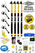 Tam Takım Sazan Olta Seti - 4'lü Set - XL - 3.60MT/50-100GR - 1